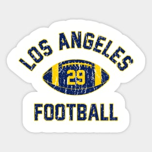 Retro Los Angeles Football Distressed Logo Sticker